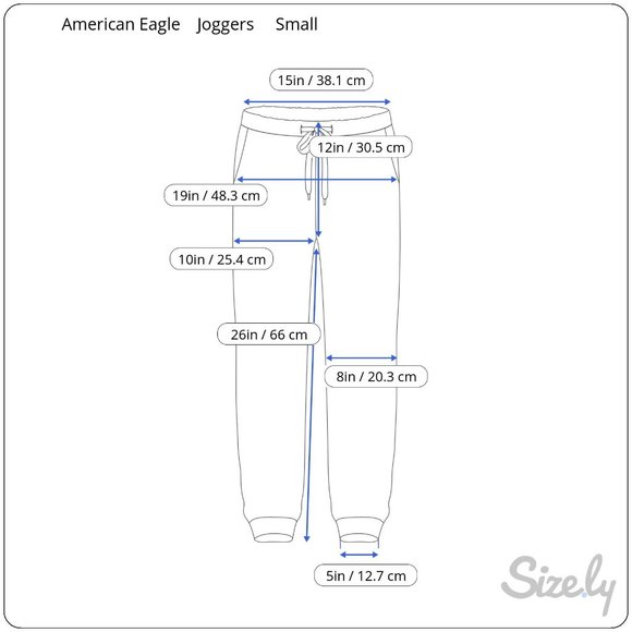 Joggers American Eagle Next Level Flex Khaki/Tan Elastic Waist Cuffs Small - Picture 8 of 8